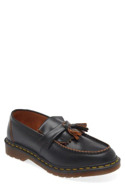 Dr. Martens' Vintage Adrian Tassel Loafer In Black Quilon