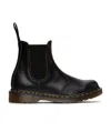 Dr. Martens' Vintage Round-toe Leather Boots In Black
