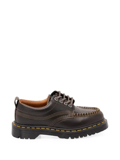 Dr. Martens Whipstitch-trim Derby Shoes In Brown