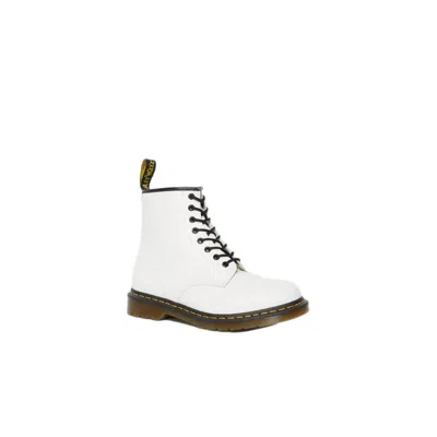 Dr. Martens' White Leather Boot