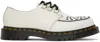 DR. MARTENS' WHITE RAMSEY SMOOTH LEATHER OXFORDS