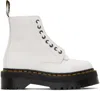 Dr. Martens' Jadon Smooth Platform Boots In White