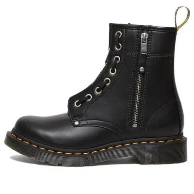 Dr. Martens' (wmns) Dr. Martens 1460 Double Zip Leather Lace Up Boots 'black'