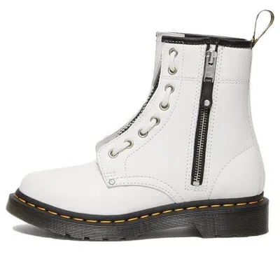 Dr. Martens' (wmns) Dr. Martens 1460 Double Zip Leather Lace Up Boots 'white'