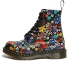 Dr. Martens (wmns)  1460 Pascal Floral Lace Up Boots Black In Animal Print