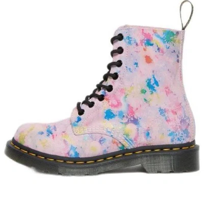 Dr. Martens' (wmns) Dr. Martens 1460 Pascal Rainbow Suede Lace Up Boots 'pink'