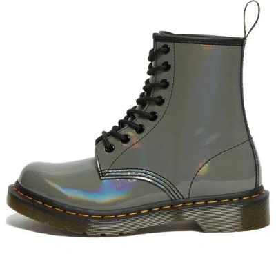 Dr. Martens' (wmns) Dr. Martens 1460 Rainbow Patent Lace Up Boots 'gunmetal'