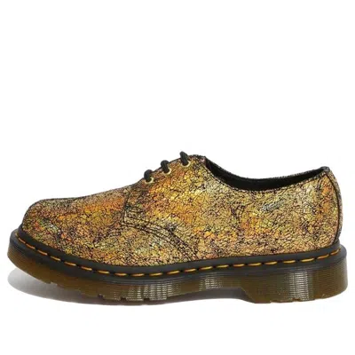 Dr. Martens' (wmns) Dr. Martens 1461 Metallic Leather Oxford Shoes 'iridescent Crackle - Gold'