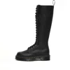 Dr. Martens' (wmns) Dr. Martens 1b60 Bex Pisa Leather Knee High Boots 'black Pisa'