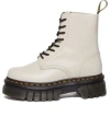 Dr. Martens' (wmns) Dr. Martens Audrick Nappa Leather Platform Ankle Boots 'cobblestone Grey' In White
