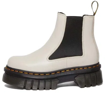 Dr. Martens' (wmns) Dr. Martens Audrick Nappa Leather Platform Chelsea Boots 'cobblestone Grey'