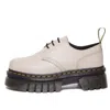 Dr. Martens' (wmns) Dr. Martens Audrick Nappa Lux Leather Platform 'vintage Taupe' In Neutral