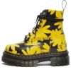 Dr. Martens (wmns)  Audrick X Heaven By Marc Jacobs Daisy Platform Boots 'black Yellow' In Multi