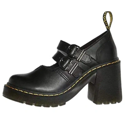 Dr. Martens' (wmns) Dr. Martens Eviee Sendal Leather Heeled Shoes 'black'