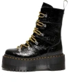 Dr. Martens' (wmns) Dr. Martens Ghilana Max Distressed Patent Leather Platform Boots 'black'