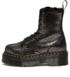 Dr. Martens' (wmns) Dr. Martens Jadon Faux Fur-lined Metallic Leather Platform Boots 'black'