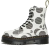 Dr. Martens' (wmns) Dr. Martens Jadon Polka Dot Smooth Leather Platform Boots 'white Black'