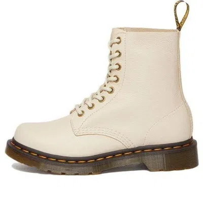 Dr. Martens' (wmns) Dr.martens 1460 Pascal Virginia Leather Boots 'parchment Beige' In Brown
