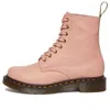 Dr. Martens Woman Ankle Boots Pink Size 9 Soft Leather In Pink