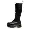 Dr. Martens' (wmns) Dr.martens Audrick 20-eye Leather Knee High Platform Boots 'black'