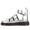 Dr. Martens' (wmns) Drmartens Clarissa Thick Sole Sandals Silver In Animal Print