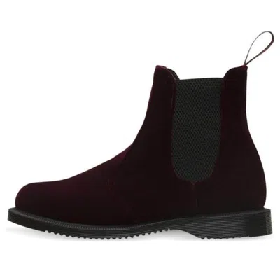 Dr. Martens' (wmns) Dr.martens Flora Velvet 'cherry Red'