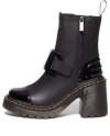 Dr. Martens' Gaya Alternative Leather Heeled Chelsea Boots In Black