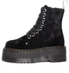 Dr. Martens' (wmns) Dr.martens Vegan Jadon Boot Max Crushed Velvet Platforms 'black'