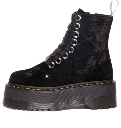 Dr. Martens' (wmns) Dr.martens Vegan Jadon Boot Max Crushed Velvet Platforms 'black'