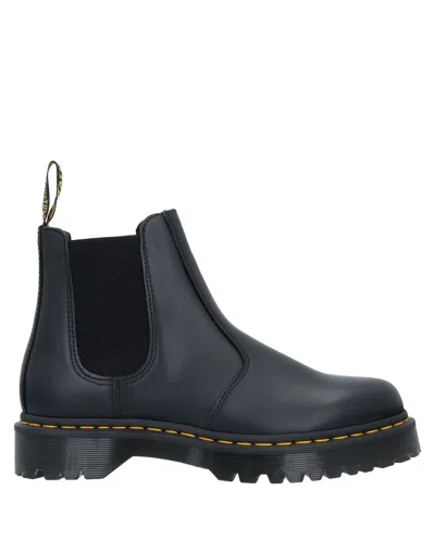 DR. MARTENS' DR. MARTENS WOMAN ANKLE BOOTS BLACK SIZE 5 SOFT LEATHER