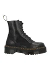 Dr. Martens' Dr. Martens Woman Ankle Boots Black Size 7 Textile Fibers In Black