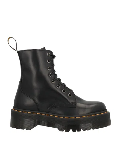 Dr. Martens' Dr. Martens Woman Ankle Boots Black Size 7 Textile Fibers