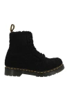 Dr. Martens Woman Ankle Boots Black Size 7 Textile Fibers In Black