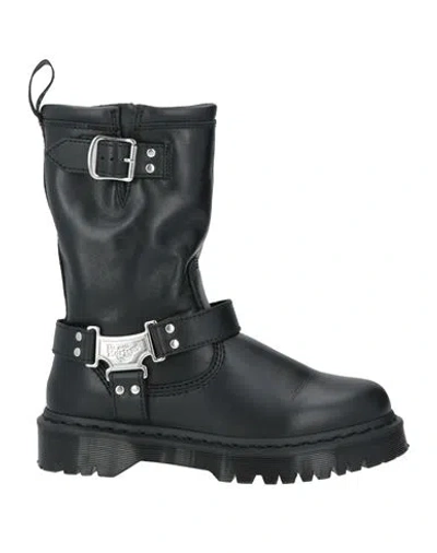 Dr. Martens Woman Ankle Boots Black Size 8 Leather