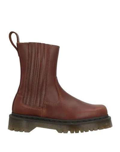 Dr. Martens' Dr. Martens Woman Ankle Boots Brown Size 7 Leather