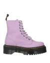 Dr. Martens' Dr. Martens Woman Ankle Boots Light Purple Size 6 Leather