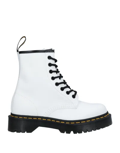 Dr. Martens' Ankle Boots In White