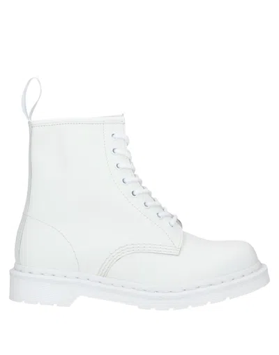Dr. Martens' Ankle Boots In White