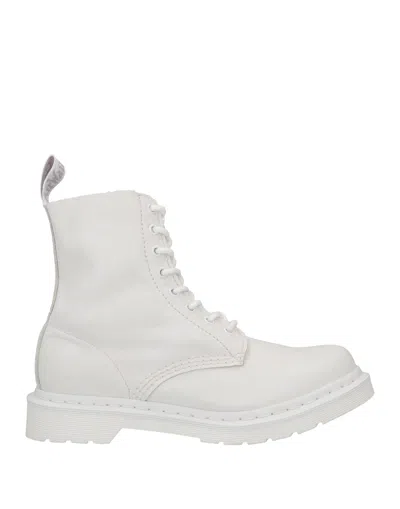Dr. Martens' Ankle Boots In White