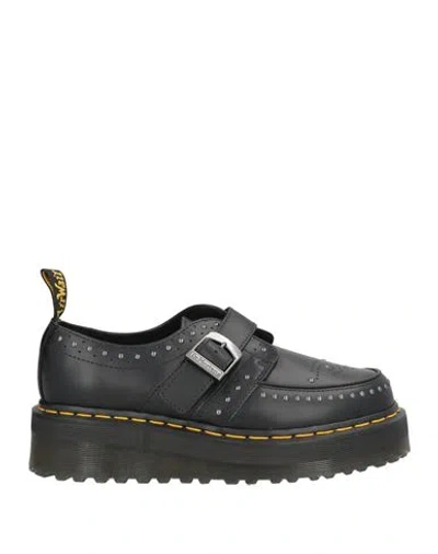 Dr. Martens Woman Loafers Black Size 6 Leather