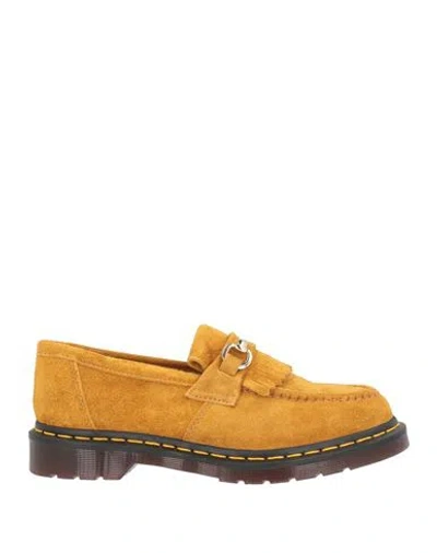 Dr. Martens Woman Loafers Marigold Size 10 Leather In Yellow