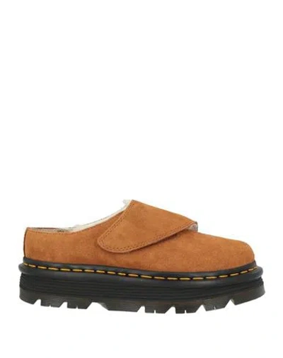 Dr. Martens Woman Mules & Clogs Camel Size 5 Leather In Brown