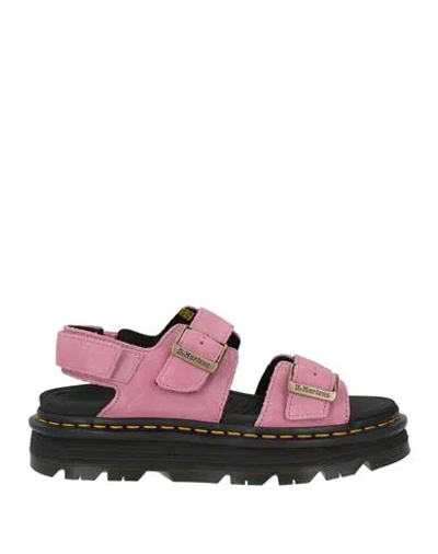 Dr. Martens Woman Sandals Antique Rose Size 6 Leather In Pink