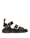 Dr. Martens Gryphon Atlas Leather Gladiator Sandals In Brown