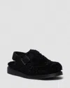 Dr. Martens' 1460 Faux Fur Lined Leather Lace Up Boots In Black