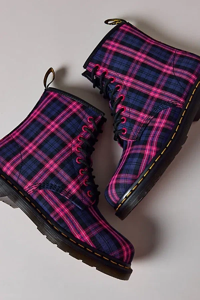Dr. Martens' Women's 1460 Pink Tartan Plaid Boot In Pink Tartan, Women's At Urban Outfitters