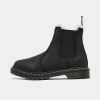 Dr. Martens' Dr. Martens Womens Black Wyoming 2976 Leonore Faux Fur-lined Leather Chelsea Boots In Black