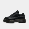 Dr. Martens' Womens Dr. Martens Buzz 5 Eye Leather Shoes In Black Milled Nappa