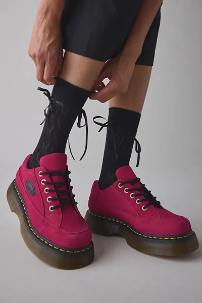 Dr. Martens' Women's Buzz 5-eye Shoe In Fuchsia Pink Milled Nubuc, Women's At Urban Outfitters