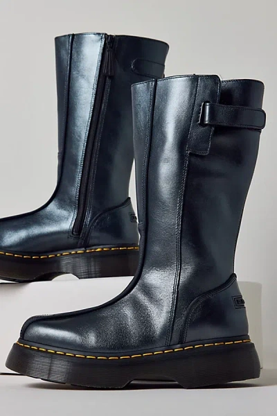 Dr. Martens Women's Buzz Hi Leather Boot In Black Eclipse, Women's At Urban Outfitters